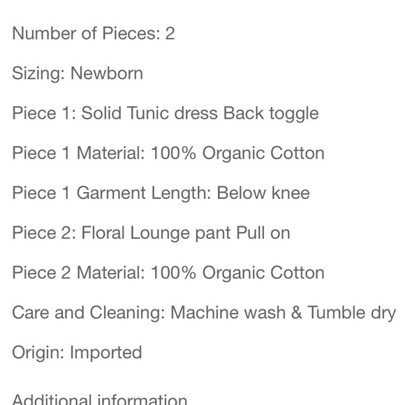 Burt's Bees Baby Matching Sets Burts Bees Denim French Terry Dress